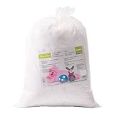 Vaessen Creative Füllwatte Waschbar, 1kg, Polyester Füllmaterial, weiß,...