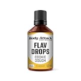 Body Attack Flav Drops®, 50 ml, Cookie Dough, Aromatropfen für Lebensmittel,...