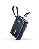 Baseus Picogo Powerbank, Power Bank 10000mAh 45W mit integriertem USB-C Kabel,...