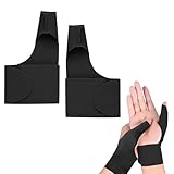 2 Stücke Daumensattelgelenk Bandage,Elastische Daumen Handgelenkschiene...