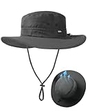 FURTALK Sonnenhut für Herren Damen Packable breiter Krempe Sommer UV-Schutz...