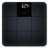 Beurer GS 235 Glaswaage, Digitale Personenwaage mit Magic-Display, Anti-Rutsch...