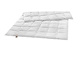 sleepling Federdecke 135 x 200 cm, Bettdecke aus Federn, 100% Baumwolle, Federn...