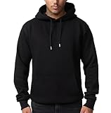 Smith & Solo Herren Kapuzenpullover – Sweatshirt Pullover Rundhals – Langarm...