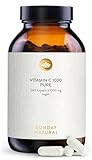 SUNDAY NATURAL® Pure Vitamin C Hochdosiert – Reines Vitamin C 1000mg pro...