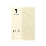 Rössler 220732512 - Coloretti Karten, DIN B6, Passepartout oval, creme, 5...