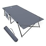 EVER ADVANCED Feldbett Klappbar XXL Campingbett 200KG Belastbar Klappbett 214 x...