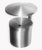 Wandaschenbecher mit Dach Aluminium 145x270 mm Volumen 2,7 ltr Marke Szagato...