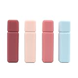 Namvo 4Pcs Leere Lipgloss Tubes Behälter DIY Kunststoff Lippenbalsam mit Kappe für DIY Make Up Kosmetik Reise Alltag