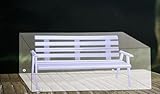 Abdeckhaube für Gartenbänke anthrazit für 2-Sitzer Bank 130x60x80cm...