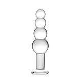 Analkugeln Glas Analplug mit Stoss Buttplug Massieren Analsexspielzeug für...