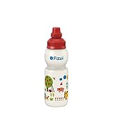 Fizzii Kinder- und Freizeittrinkflasche 330 ml (auslaufsicher bei Kohlensäure,...