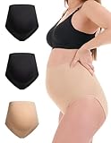 Herzmutter Umstandsslips nahtlos - 3er Set - Schwangerschafts Unterhose -...