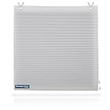 TEXMAXX® Raffrollo ohne Bohren 65 x 140 cm - Ösenrollo ohne Bohren - Faltrollo...