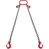 VEVOR 2-Strang Kettengehänge, 1,8 m Krankette mit Haken, G80 Forstkette, 2993...