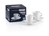 De'Longhi Espressotassen Set aus Porzellan DLSC308 – 2 handgemachte Keramik...