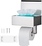 Toilettenpapierhalter Ohne Bohren - GUIGUZI Edelstahl Silber Klopapierhalter mit...