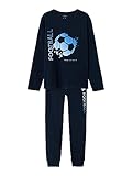 NAME IT Jungen NKMNIGHTSET Dark Sapphire Football NOOS Schlafanzug, 122/128