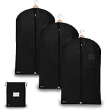 Bruce.® 3x Kleidersack Kurz 100x60cm inkl. 1x Schuhbeutel – Atmungsaktive...