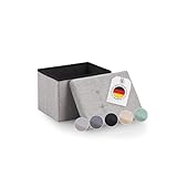 Blumtal Sitzbank mit Stauraum - Truhenbank mit Stauraum 41x31x31 cm - kleine...
