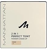 Manhattan 2 in 1 Perfect Teint Powder – Puder und Make-up in einem für einen...