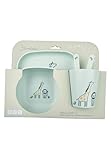 Sterntaler Geschirrset Giraffe & Löwe – Eckige Form mit Safari Motiv –...