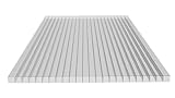 Polycarbonat-Doppelstegplatten 1000x700, Transparent, 10mm – UV-beständig &...
