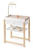 ELLA & PIET® Puppenwickeltisch Splashy mit Badewanne und Mobile aus Holz...