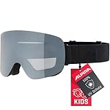 ALPINA PENKEN - verspiegelte, beschlagfreie, rahmenlose Skibrille mit 100%...