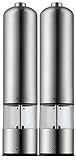 Silit Elektrische Mühle Set 2-teilig, 23 cm, Salz und Pfeffermühle elektrisch,...