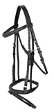 Covalliero Trensenzaum Standard, Zaumzeug, Reitzaum, schwarz, Leder, Metall,...