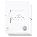 Infantasie 'N°1' Rahmenloser Bilderrahmen Cliprahmen 5 Stk. 21x29,7 cm (DIN A4)...