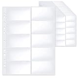20 Pack Visitenkartenhülle A4,Visitenkartenhülle A4 mit 10...