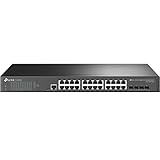 TP-Link TL-SG3428 24-Port Gigabit L2 Managed Netzwerk LAN Switch mit 4 SFP-Slots...