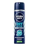 NIVEA MEN Dry Active Anti-Transpirant Deo Spray (150 ml), effektives...