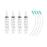 Cuyacili 4 Stück 20ml Großer Plastikspritze ohne Nadel Spritze Transparente...