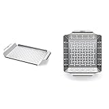 Weber Style 6435 Professional-Grade Grill Pan & 6481 Deluxe Gemüsekorb 19x24...