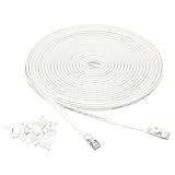 Amazon Basics flaches RJ45 Cat-7 Gigabit Ethernet Patch Internetkabel, 15.2 m,...