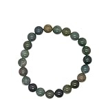 H&H Armband Naturstein Edelstein Perlenarmband Heilstein Powerarmband Kugel...