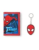 Marvel Spiderman Jungen Geldbörse | Superhelden Rote Dreifachfalt-Geldbörse...