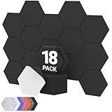 Hexagon Akustikpaneele selbstklebend 18 Stücke, TONOR Schallabsorber...