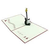 Musiker Geschenke 3d Karte, 1 StüCk 3d Pop-Up Gitarre Adventskalender...