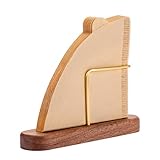 NathrBTV Kaffeefilterhalter Aufbewahrungsregal für Kaffeepapier aus Holz...