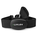 LIVLOV Herzfrequenzmesser Brustgurt Bluetooth ANT+, Herzfrequenz Sensor mit...