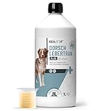 ReaVET Dorschlebertran Plus Lachsöl für Hunde & Pferde 1L – Barf Öl...