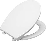 Cornat WC-Sitz 'Neda' - Klassisch weißer Look - Pflegeleichter Thermoplast -...