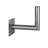 Premium X 25-30cm Wandhalter Stahl verzinkt Ø 48mm Winkel Wand-Halterung für...