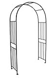 Rosenbogen Versailles, stabiles Metallgestell 220x120cm, Stahlrohr 24mm schwarz...
