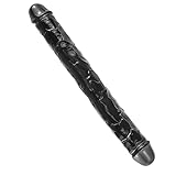 Doppeldildo Schwarz,30cm Flexibler Anal Dildo Klein für Frauen Lesbisch...