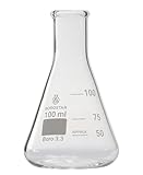 Borostar Erlenmeyerkolben (Boro 3.3), mit Graduierung, enghalsig, 100 ml